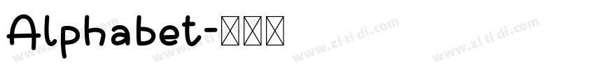 Alphabet字体转换
