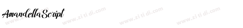 AmandellaScript字体转换