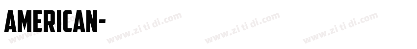 American字体转换