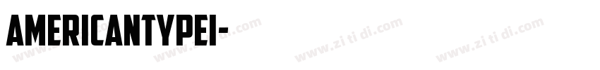 AmericanTypeI字体转换