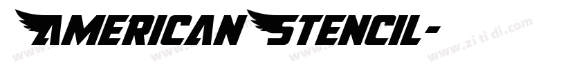 AmericanStencil字体转换