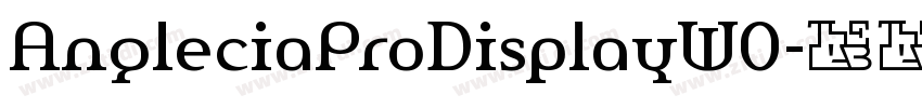 AngleciaProDisplayW0字体转换