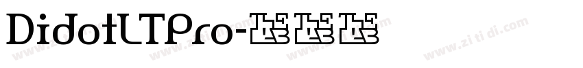 DidotLTPro字体转换