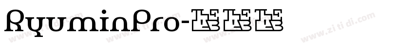 RyuminPro字体转换
