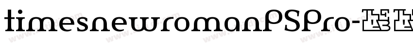 timesnewromanPSPro字体转换
