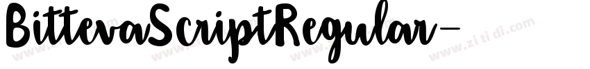BittevaScriptRegular字体转换 BittevaScriptRegular字体转换