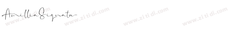 AmilliaSignatu字体转换