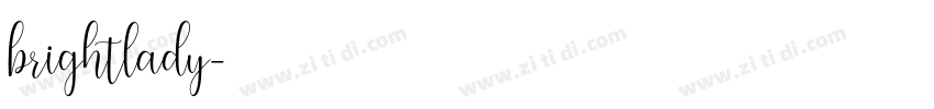 brightlady字体转换