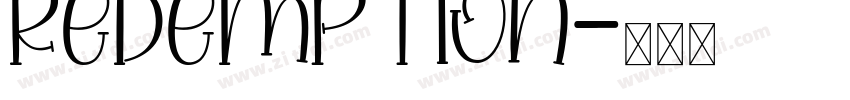 redemption字体转换