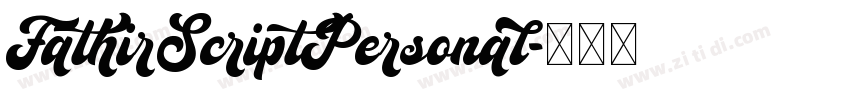 FathirScriptPersonal字体转换