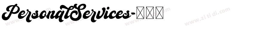 PersonalServices字体转换