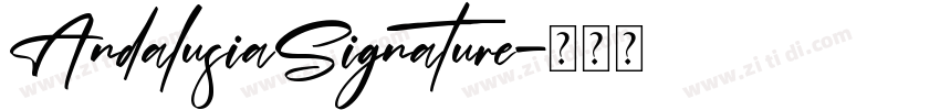 AndalusiaSignature字体转换