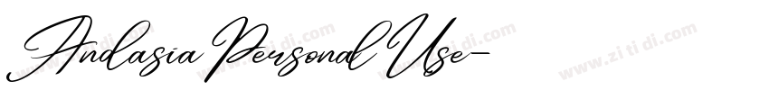 AndasiaPersonalUse字体转换
