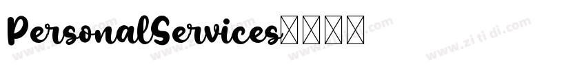 PersonalServices字体转换