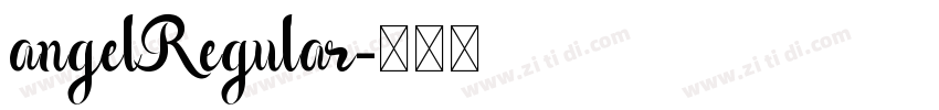 angelRegular字体转换