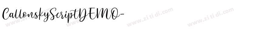 CallonskyScriptDEMO字体转换