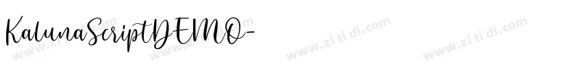 KalunaScriptDEMO字体转换