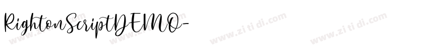 RightonScriptDEMO字体转换