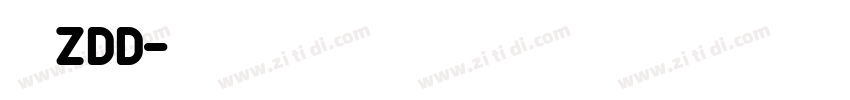 宋黑ZDD字体转换