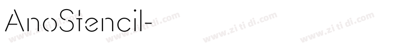 AnoStencil字体转换