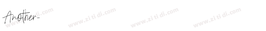 Another字体转换