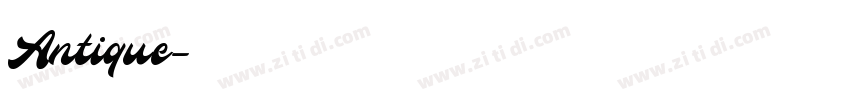 Antique字体转换