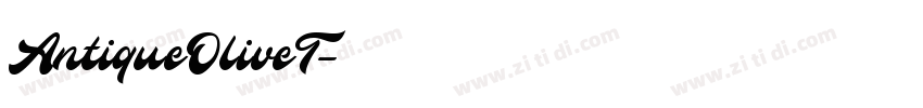 AntiqueOliveT字体转换