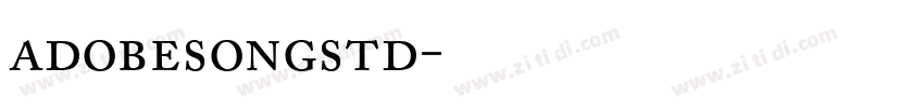 adobesongstd字体转换