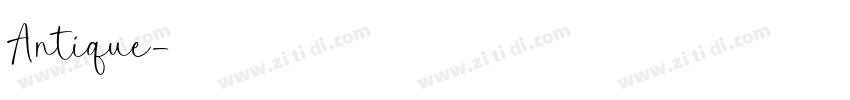 Antique字体转换