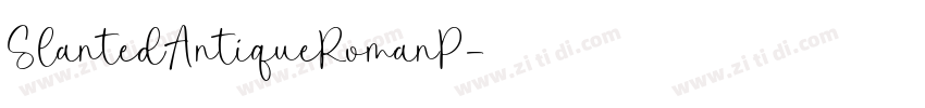 SlantedAntiqueRomanP字体转换