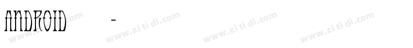 Android七段数码管字体字体转换