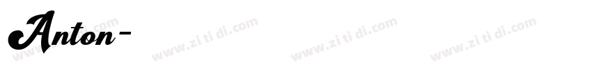 Anton字体转换