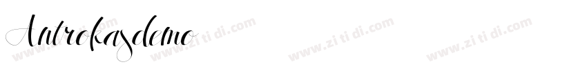 Antrokasdemo字体转换