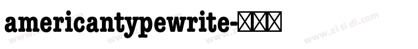 americantypewrite字体转换