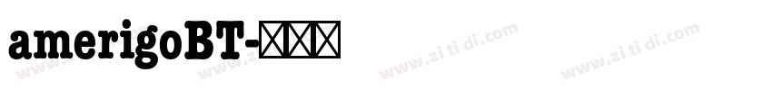 amerigoBT字体转换