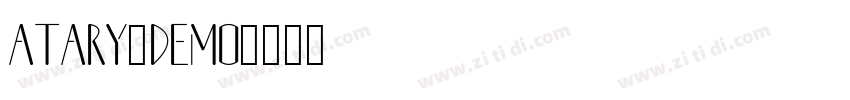 Atary_Demo字体转换