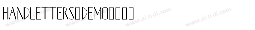 Handletters_Demo字体转换