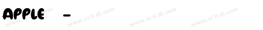 apple黑体字体转换