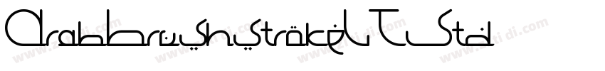 ArabBrushstrokeLTStd字体转换