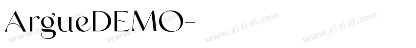 ArgueDEMO字体转换