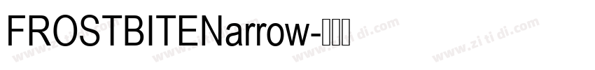 FROSTBITENarrow字体转换