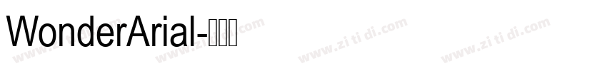 WonderArial字体转换