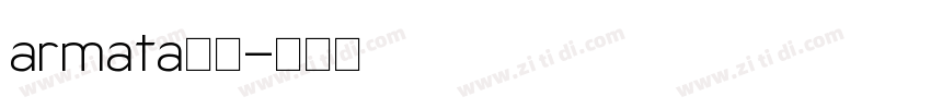 armata字体字体转换