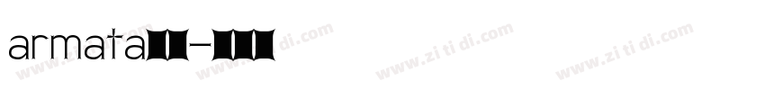 armata字体字体转换