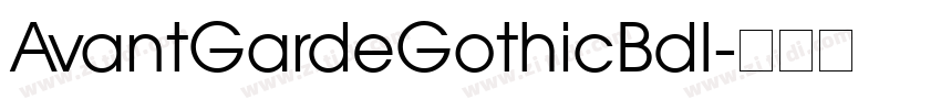 AvantGardeGothicBdI字体转换