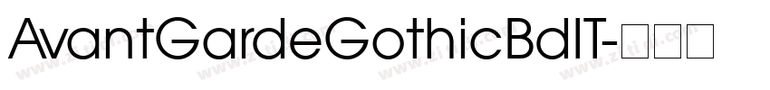 AvantGardeGothicBdIT字体转换