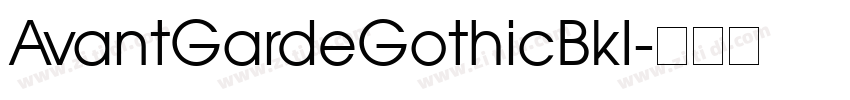 AvantGardeGothicBkI字体转换