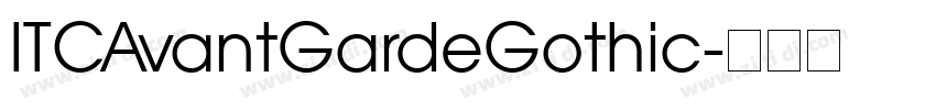 ITCAvantGardeGothic字体转换