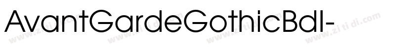 AvantGardeGothicBdI字体转换