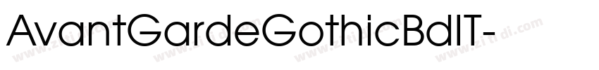 AvantGardeGothicBdIT字体转换
